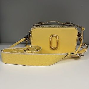 Marc Jacobs Top Handle Snap Shot Camera Bag - Yellow/Cream